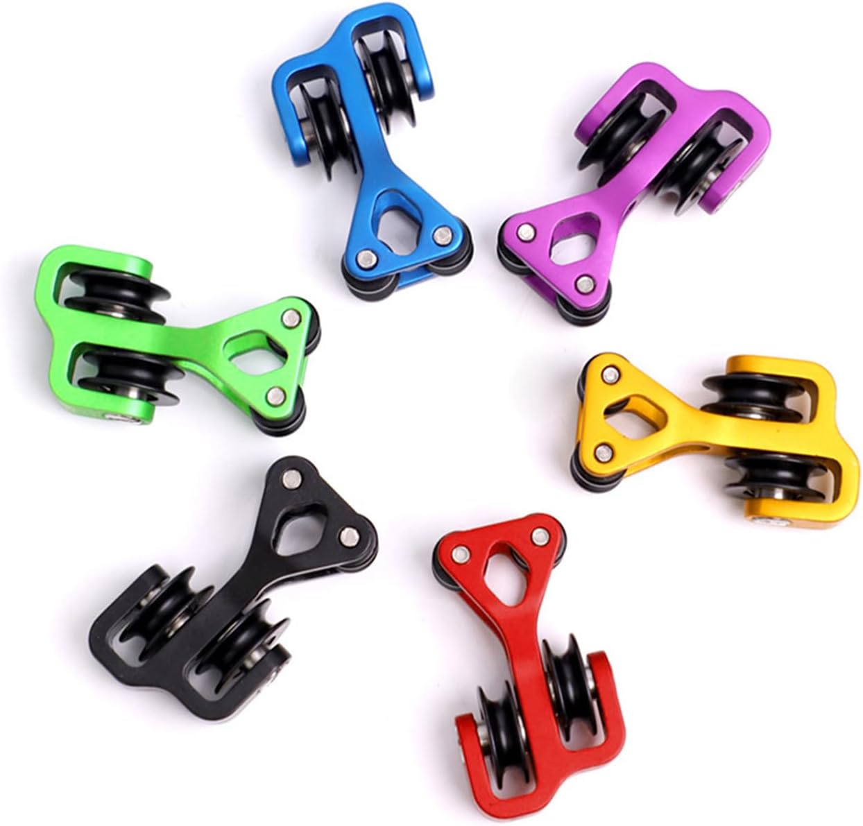 Aluminum Compound Bow Cable Slide Archery Bow String Splitter Roller Glide Replacement Bowstring Separator Arrow Pulley