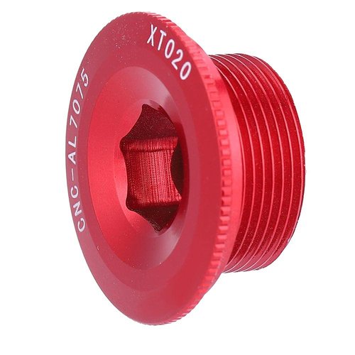 Ymiko 105 Crank end and Spare Parts Bolt dust Covers Gold crankset m20 Bolts 2 Fixing Tension ii preload m582 arm Cycling Screw (Red)