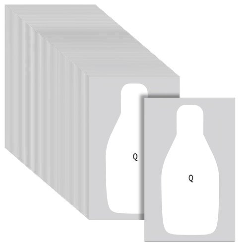 Leyndo Paper Shooting Targets Large Paper Rifle Targets Center Mass Silhouette for Range Shooting Training Qualification for Gun Pistol Rifle Practice(100 Pcs)