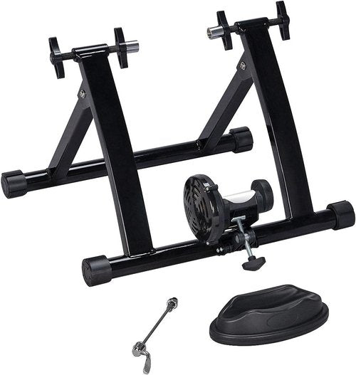 Magnetic Bike Trainer Stand for Indoor Cycling - Fits 26-28in & 700C Wheels