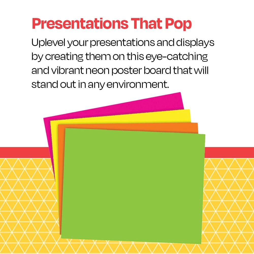 School Smart Poster Board, 11 x 14 Inches, White, 25 Count (Pack of 1) - 1371698