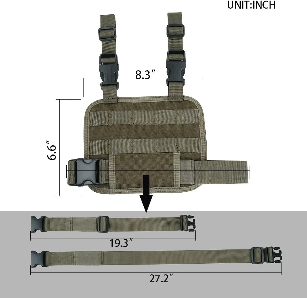 EXCELLENT ELITE SPANKER Tactical Drop Leg Platform MOLLE Adjustable Drop Leg Panel for Pistol Holster