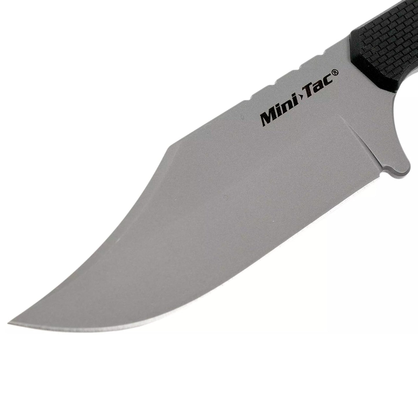 Cold Steel Mini Tac Bowie 3-5/8" Lightweight Durable 8Cr13MoV Stainless Steel Fixed Blade Clip Point Outdoor Hunting Utility Knife, Griv-Ex Handle, Secure-Ex Sheath - Blister