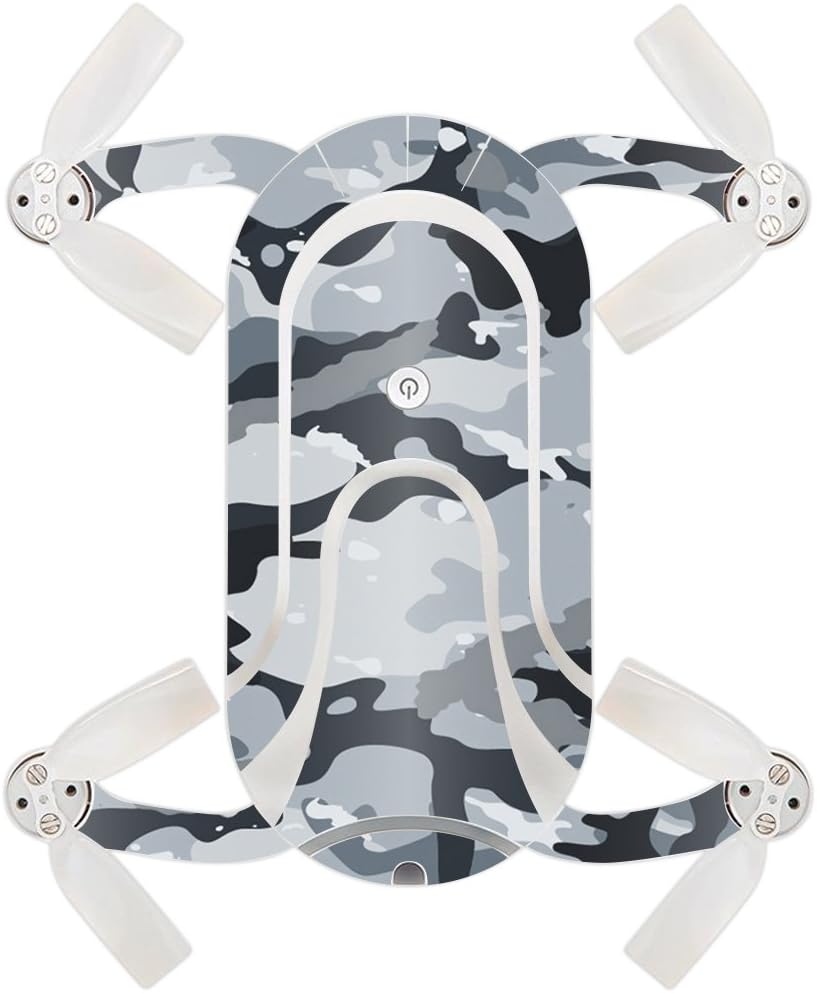 MightySkins Skin Compatible with ZEROTECH Dobby Pocket Drone – Conceal Snow | Protective, Durable, and Unique Vinyl Decal wrap Cover | Easy to Apply, Remove, and Change Styles | Made in The USA