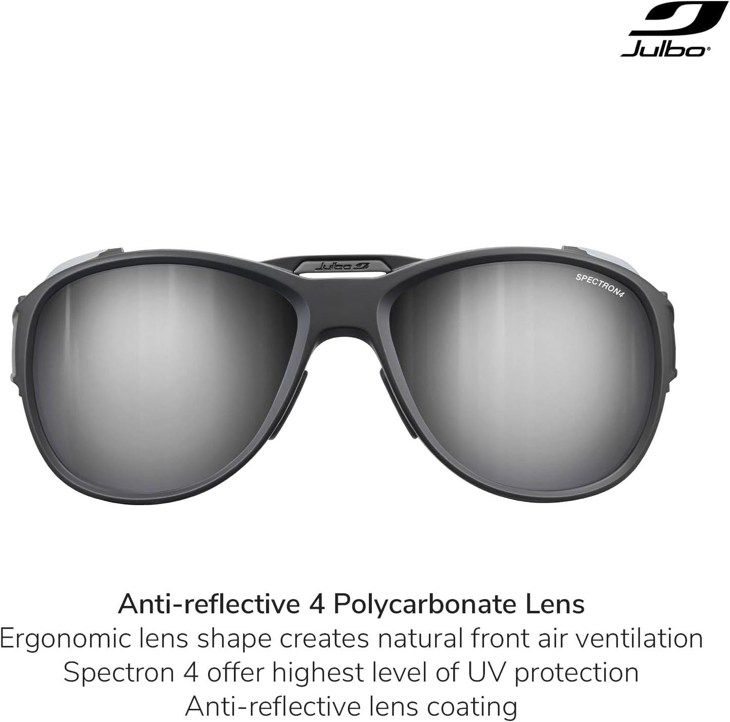 Julbo Explorer 2 Glacier Sunglasses for Men & Women w/Removable Side Shields for Hiking, Ski, Lifestyle - 100% UV Protection