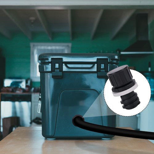 Cooler Drain Plug, Drain Plug Hose Connection Replacement Cooler Drain Plug Compatible with Yeti's Line of Roadie, Tundra, Roadie Cooler and Tank Coolers