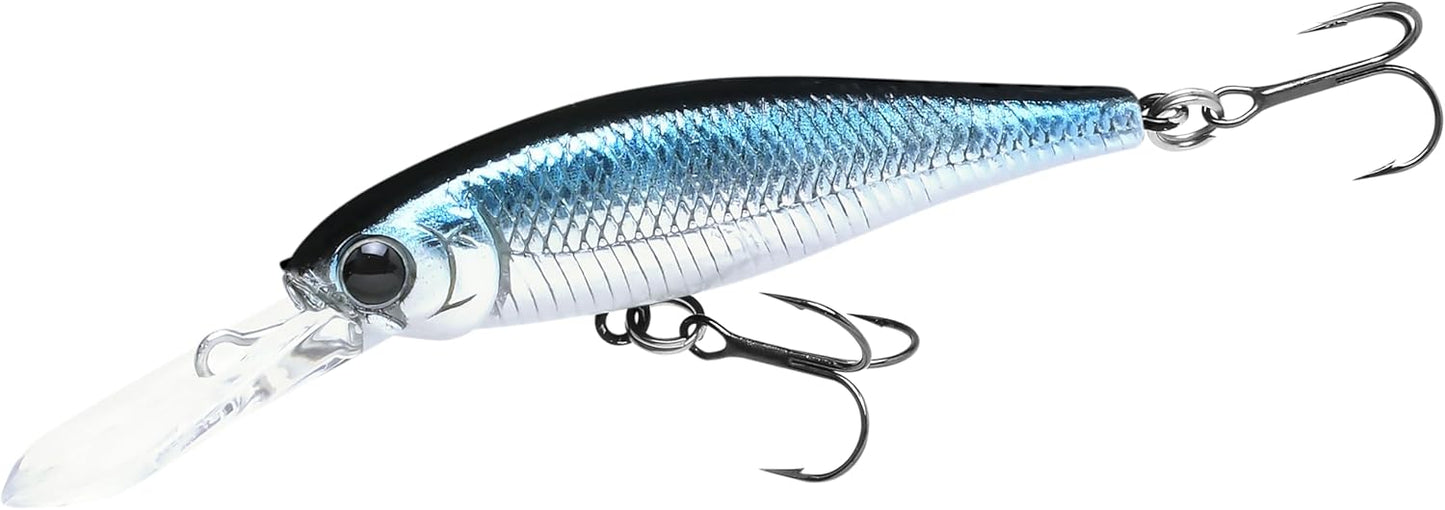 Pointer 48DD Fishing Lures - 2” Deep-Diving Jerkbait for Trout & Bass, Freshwater Tackle