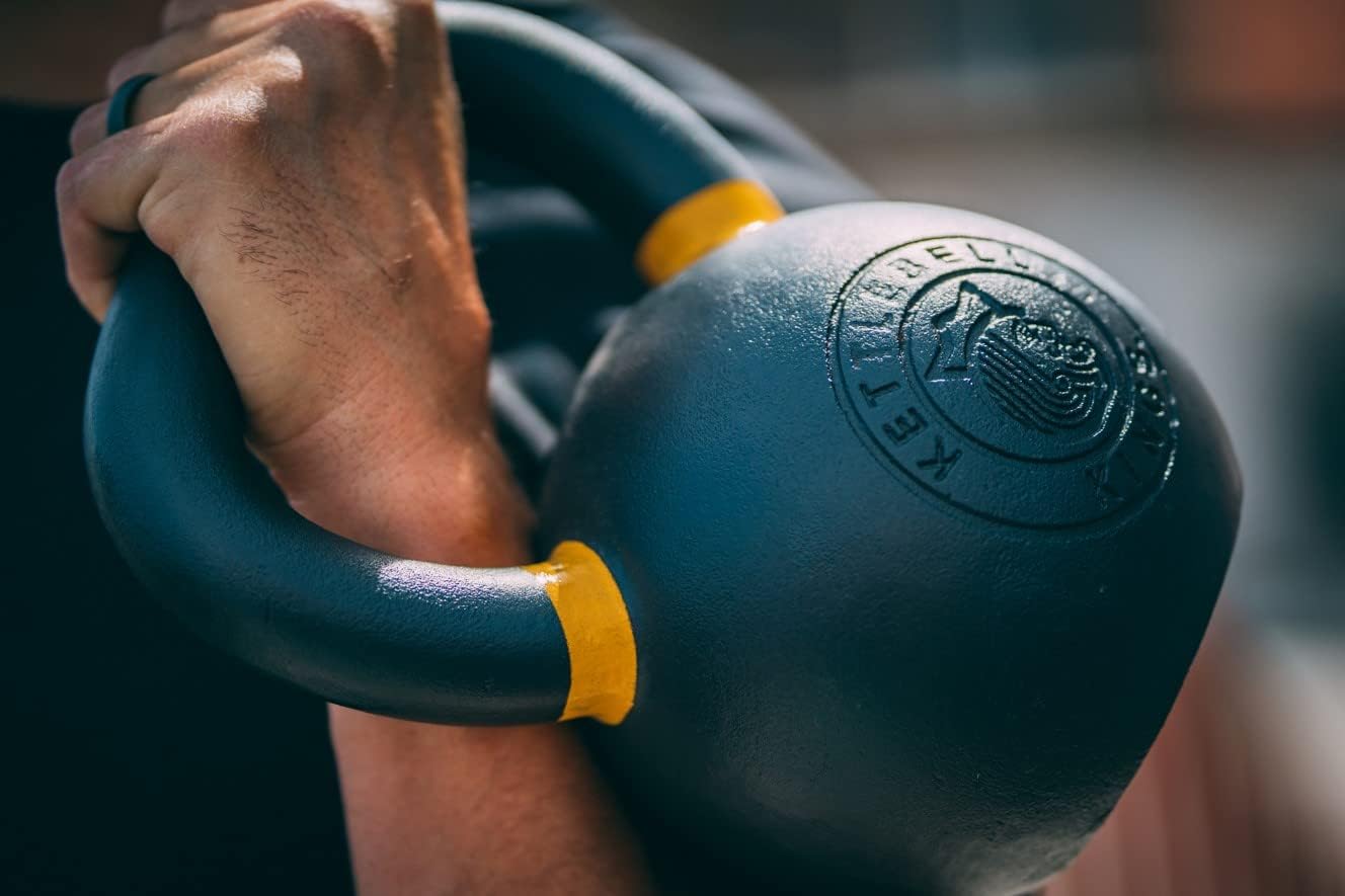 Powder Coated Kettlebells Set (9-97 lb) - Strength Training Weights for Home Gym