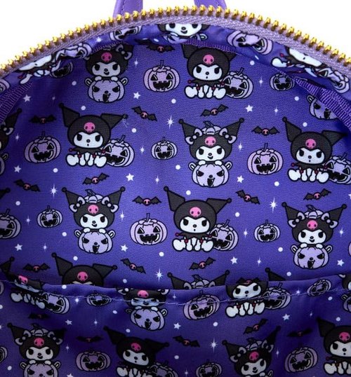 Loungefly Sanrio Kuromi Pumpkin Glow Mini Backpack
