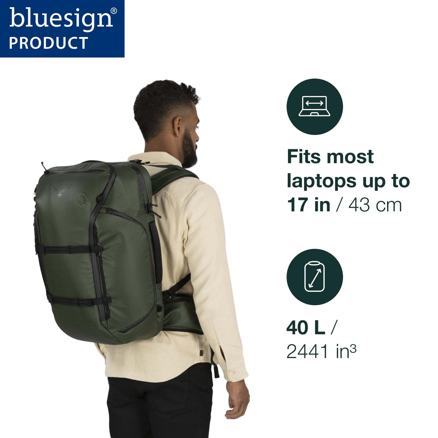 Osprey Archeon 40L Travel Pack, Black