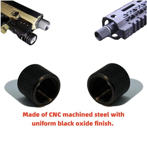 HHLZDHH 4 Pack Thread Protector for .22LR .223, 1/2 x 28 Thread Protector, Durable, Cerakoted Finish