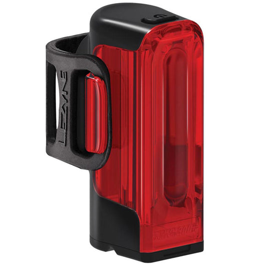 LEZYNE Strip Drive Pro 400+ Bicycle USB Rechargeable IPX7 Waterproof 270-Degree Visibility LED Rear Light w/Multiple Solid & Flash Modes | Mounting Strap Included, Black, 400 Lumens/USB-C