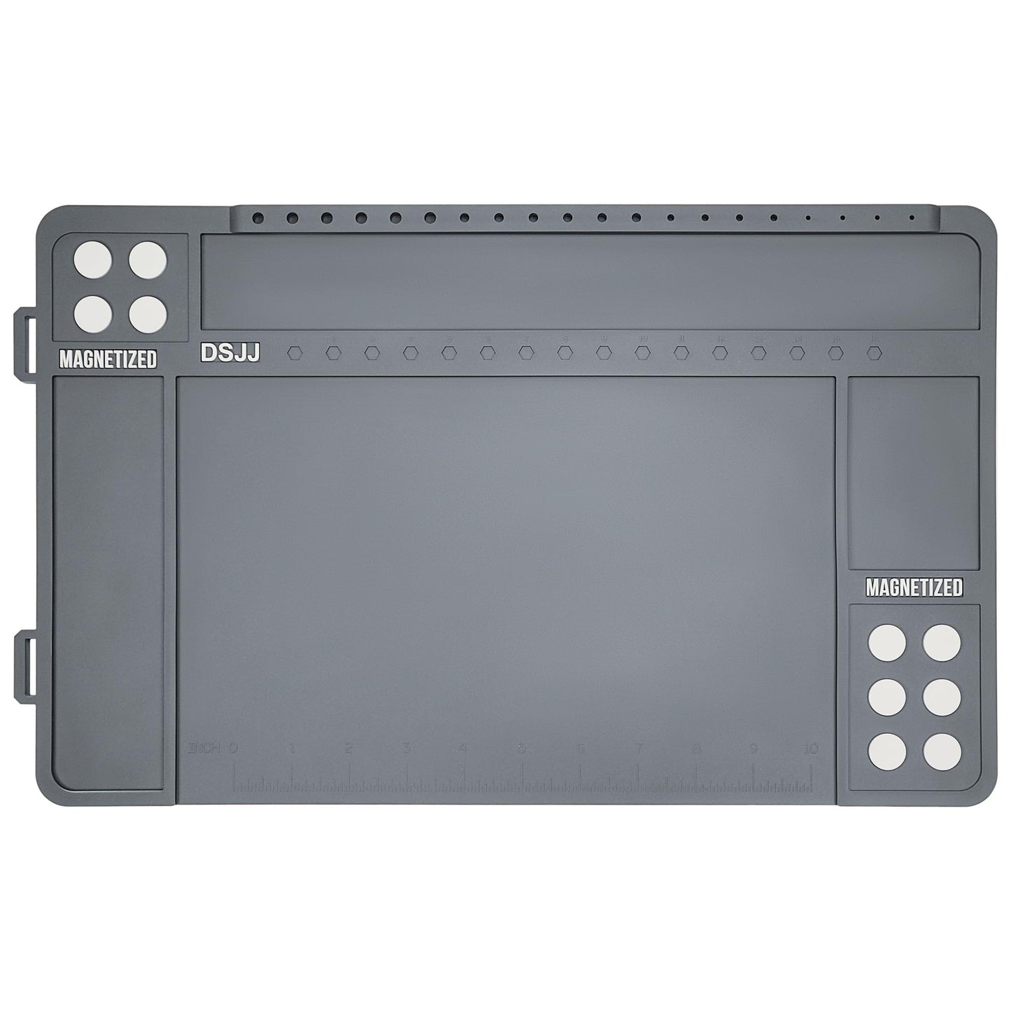CKPART Pistol Gun Cleaning Mat, Premium Gun Cleaning Pad Magnetic with Organizer Parts Tray, Anti-Slip Rubberized Pistol Gun Mat, Protective Workbench Mat for Pistol Cleaning (16.5"x 10.43")