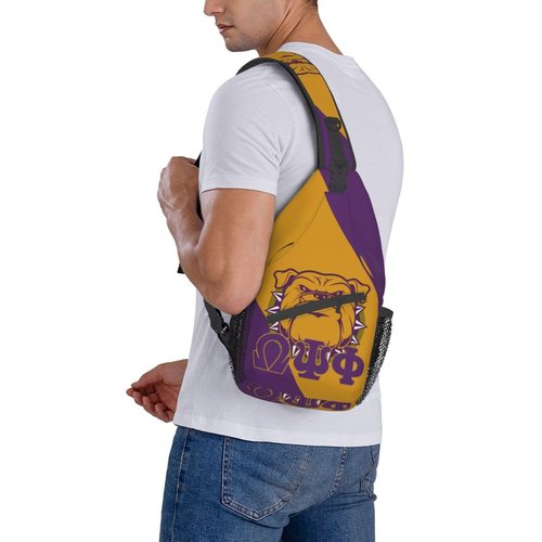 Bixinboy Psi Phi Sling Bag Crossbody Travel Hiking Chest Backpack Shoulder Daypack For Men