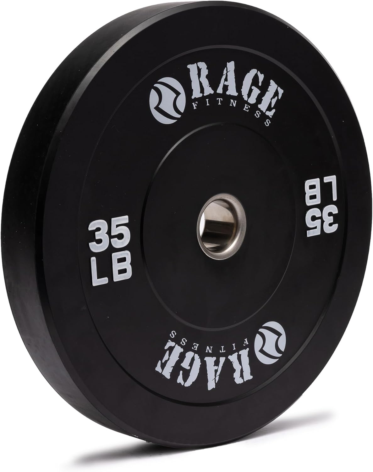 Olympic Bumper Plate (10lb, 15lb, 25lb, 35lb, 45lb - SOLD INDIVIDUALLY), Rubber Formula With Steel Insert, Strength Training, Bench Press, Squats, Powerlifting, Weight Training, Home Gym