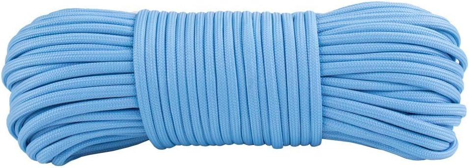 Glow in The Dark 550 Paracord - 100 Feet - 21 Strand - 10 Color Options