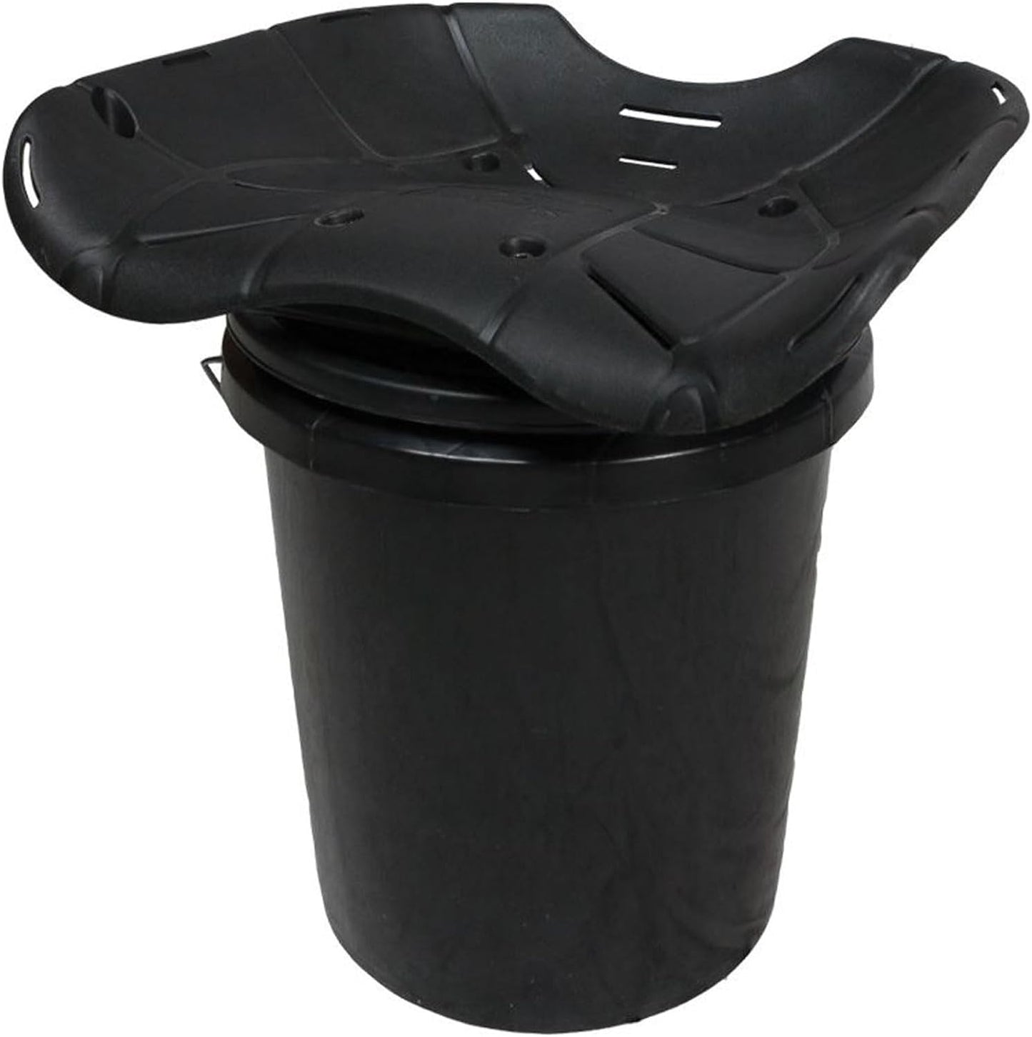 Hawk Ergo 360 Degree Bucket Top Seat - Silent Lightweight Comfortable Swiveling Portable Chair for Camping, Hunting, Fishing | Easily Mounts to Bucket