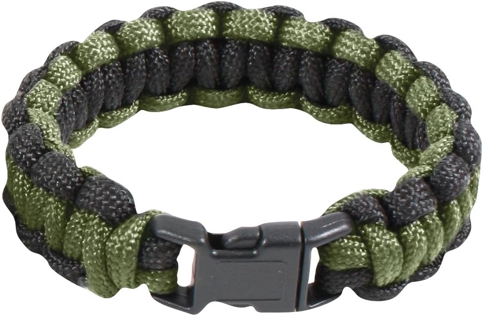 Rothco Two-Tone Paracord Bracelet - Olive Drab/Black