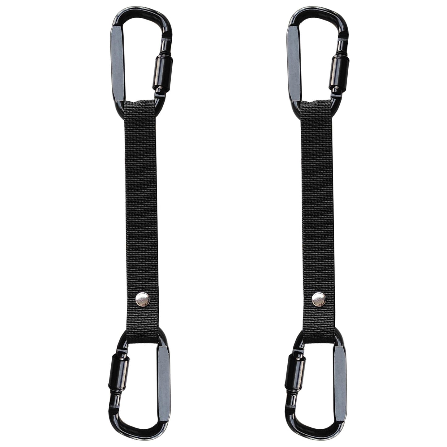 Fence Hooks for Baseball Bag, Softball, Camping, Multifunctional Carabiner Hanging Backpack, Water Bottle (Black) (2)