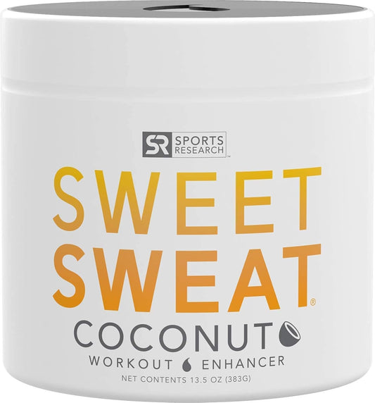Sports Research® Sweet Sweat Unscented 'Workout Enhancer' Gel - Maximize Your Exercise & Sweat Faster - 13.5oz Jar