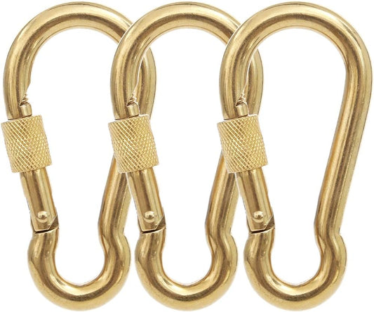 PROND Locking Carabiners, Heavy Duty Carabiner, 316 Stainless Steel Screw Lock Carabiner Hooks