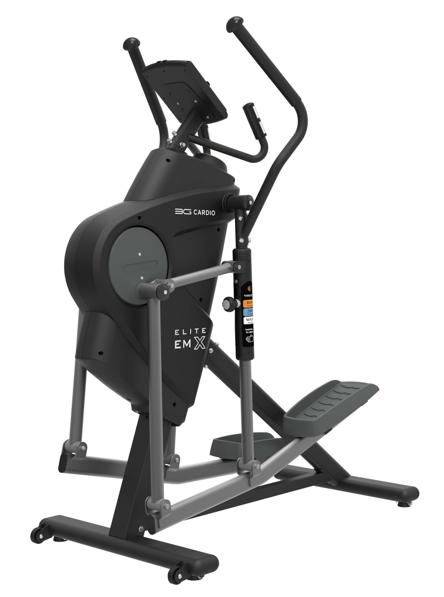 3G Cardio Elite EM X Elliptical Trainer Machine with 18”- 23” Adjustable Stride, Small Space Saving 49.2” Footprint, FreeSync™ FTMS Smart HD Connectivity, 350LB Max Weight, 5 Year Parts Warranty.