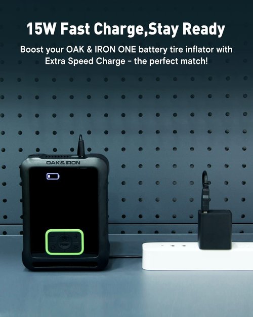 OAK & IRON 15W USB-C Wall Charger for ONE/Wave PRO