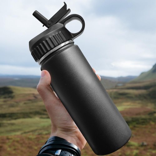 Lids with Straw for Hydroflask Wide Mouth 16oz, 18oz, 20oz, 32oz, 40oz, and 64oz, Flex Straw Lid Fit for Hydro Flask Sports Water Bottles, Flexible Handle Replacement Lid Straws Cap Top Accessorie