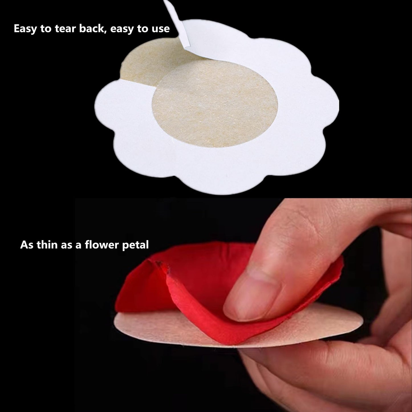 alblinsy 100 Pairs Nipple Cover for Men and Women, Summer Tape Pasties Patch Nipple Covers, Anti Chafing Disposable Adhesive Nipple Guard Stickers for Runners Sports Gym Daily (Flowers)