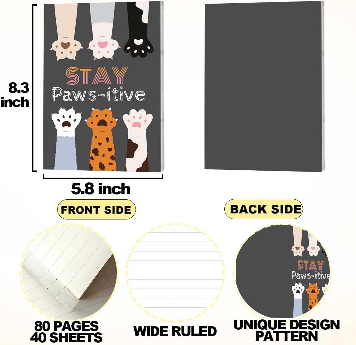 Pink Bow Notebook Journal, A5 Journal Notebook for Office Note Taking, 8.3 x 5.8 inch Writing Diary Subject Notebooks Planner, Travel Journaling-11