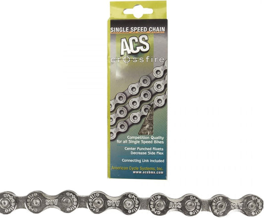 Acs Crossfire Chain - 106L, 3/32", Nickel
