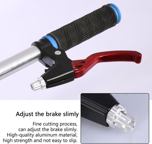 DISIWENE 1 Pair Bicycle Brake Lever, V-Brake Handlebar Aluminium Alloy Bike Brake Handle Universal 2.2cm for Most Bicycle, Road Bike, Mountain Bike (Black)