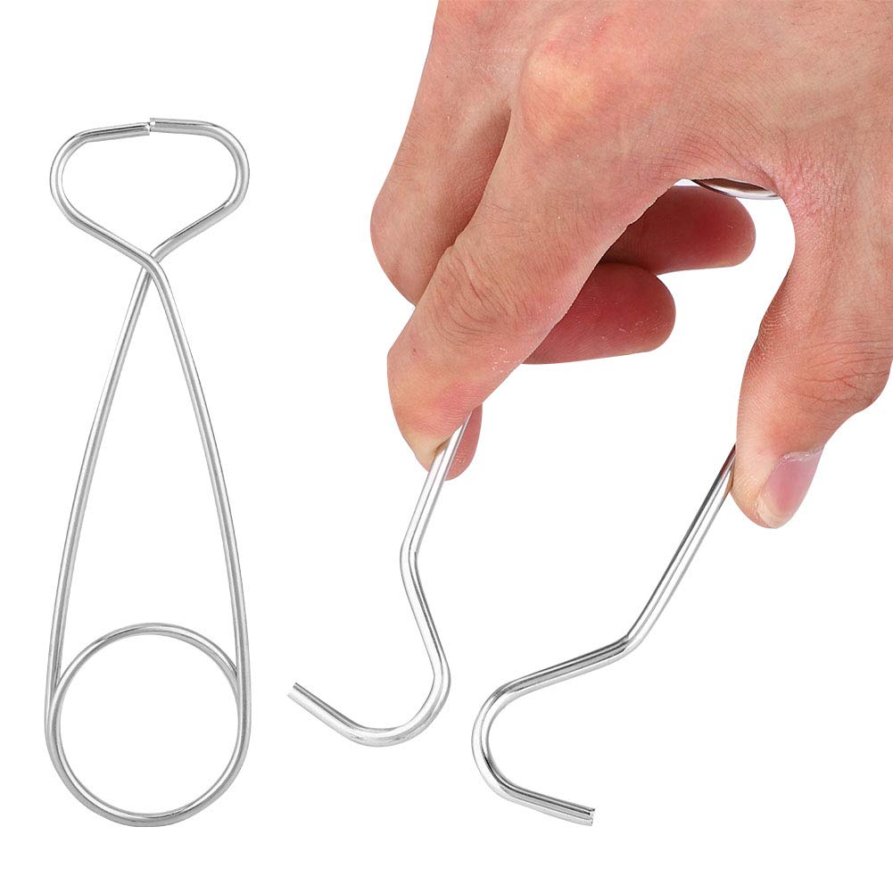 2Pcs Stainless Steel Fish Mouth Spreaders, Water Bottle Hanger Hook Rack, for Saltwater Fishing, Camping, Outdoor