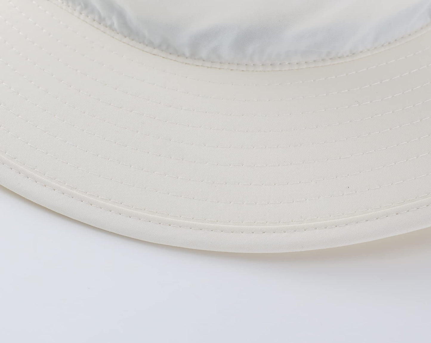 Home Prefer Men's Sun Hat UPF 50+ Wide Brim Bucket Hat Windproof Fishing Hats (Ivory)