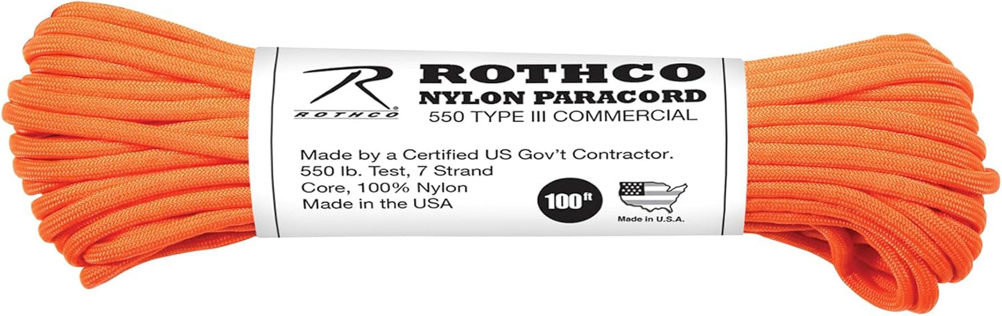 Rothco 193 Cord 550LB Nylon 100 FT/Coyote Brown