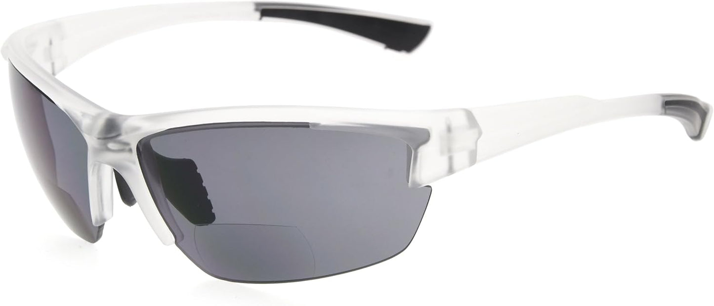 Eyekepper TR90 Frame Bifocal Sports Sunglasses Baseball Running Fishing Driving Golf Softball Hiking Sunshine Readers