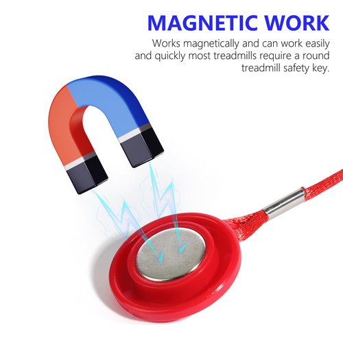 Treadmill Magnetic Lock Universal Magnetic Safety Switch Emergency Stop Treadmill Accessories Suitable for Most Treadmills