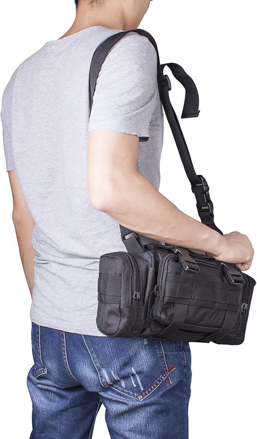 Tactical Waist Pack - G4Free Small Sling Fanny Pack with Hand Carry Handlebar