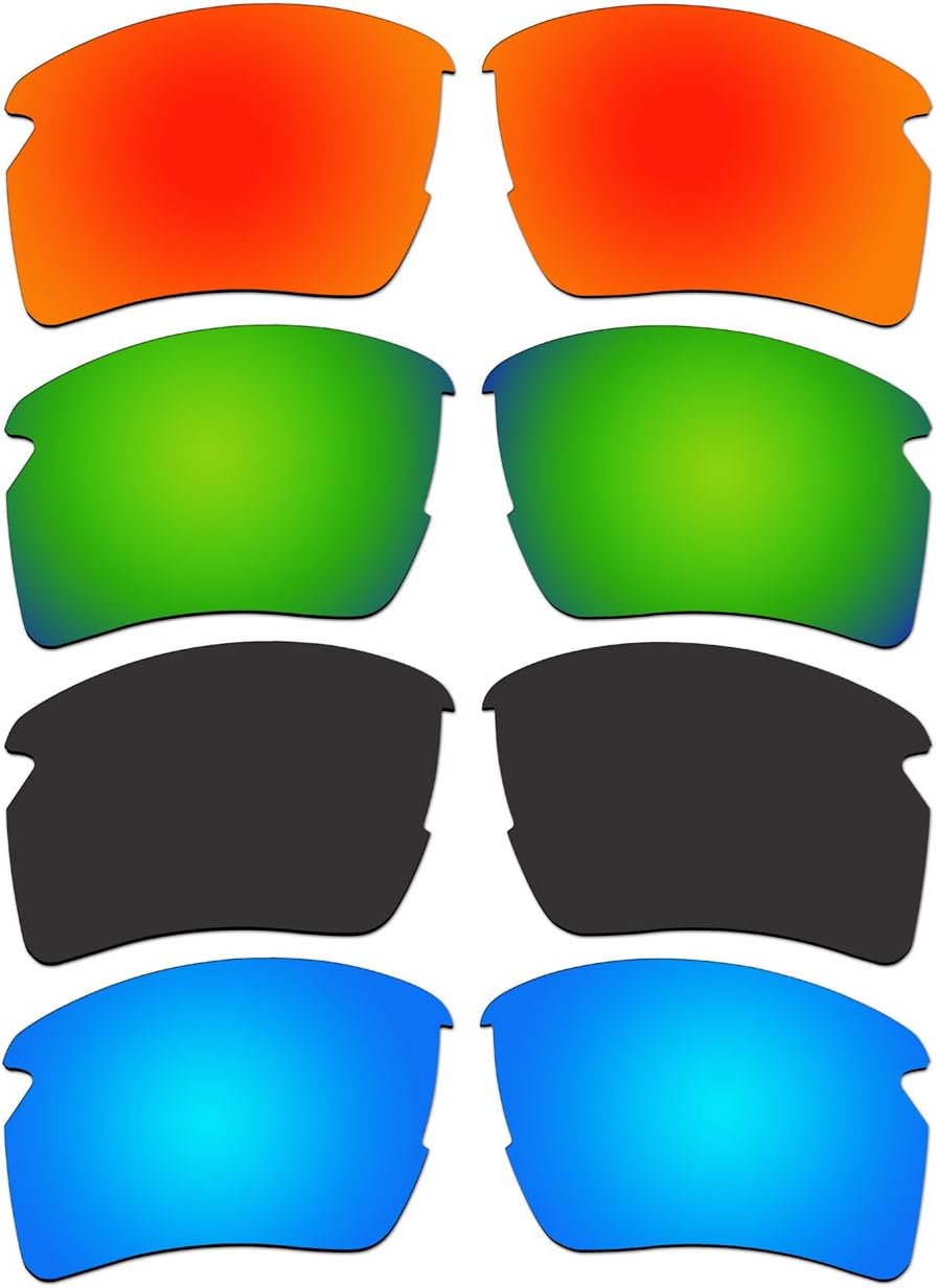 4 Pair Replacement Polarized Lenses for Oakley Flak 2.0 XL Sunglasses Pack P1