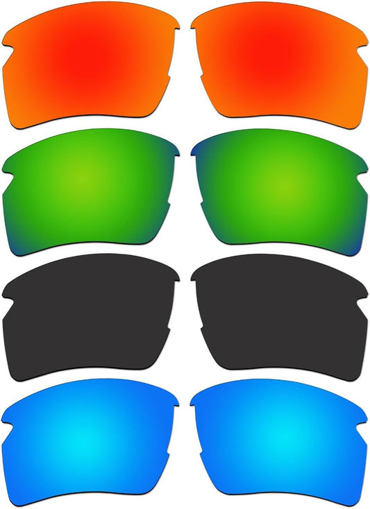 4 Pair Replacement Polarized Lenses for Oakley Flak 2.0 XL Sunglasses Pack P1