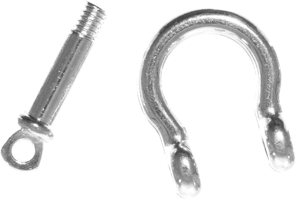 Paracord Planet Stainless Steel and Alloy B-Shackles, D-Shackles, O-Shackles, & U-Shackles for Paracord Survival Bracelets (Pack and Single Sizes)