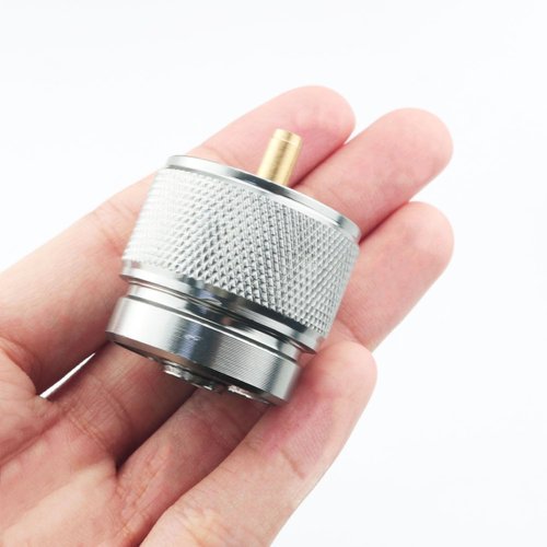 YHXiXi 2PCS Camping Stove Adapter Propane Small Tank Input Valve Output Cylinder LPG Canister Adapter Valve Output Cylinder LPG Canister Adapter