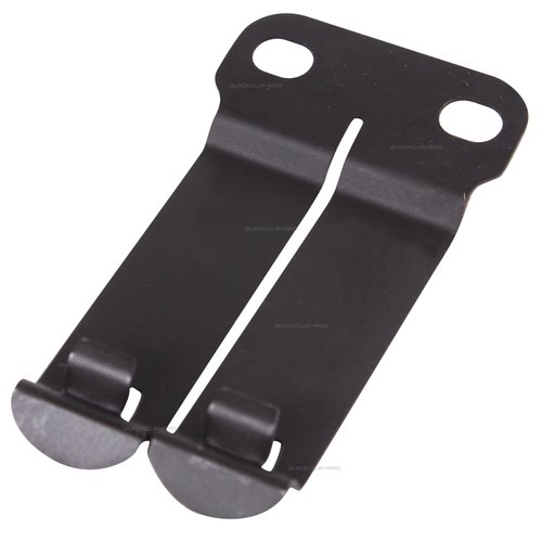 QuickClip Pro DCC Monoblock Holster Sheath Belt Gear Clip Fits 1.5" IWB Belts - Concealed Carry Clasp - Tactical Dark Matte Grey Metal with Mounting Hardware, Made in USA (1-Pack)