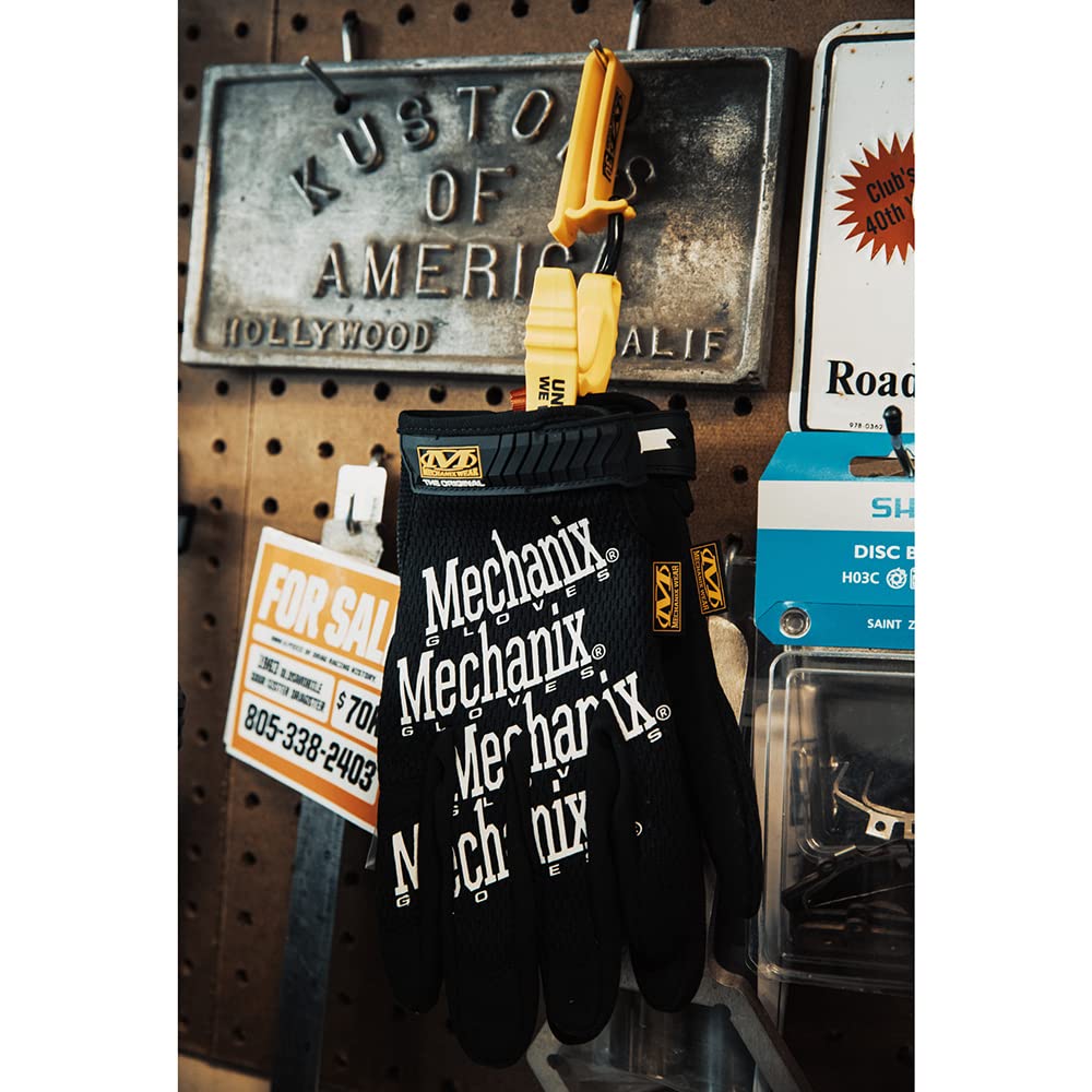 Mechanix Wear Glove Clip - Nonconductive Clip for Convenient Glove Access - Supports Belt Attachment - For Construction - Safety Accessory - Yellow