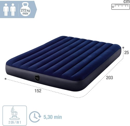 Intex air Bed, 64759, Colorful, 203 x 152 x 25 cm