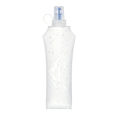 Zelvot Running Vest Soft Flask, BPA-Free 500ml Collapsible Water Bottle for Hydration Backpack, Folding Running Water Bottle for Running Hiking Cycling Climbing (White, 500 ML)