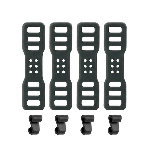 ZAAWUUT 4-Pack Bike Silicone Band,Bicycle Handle Bars Elastic Strap Bandage,Mount Band Holder for Fixing Tail Light,Recorder (3.6 Inch)