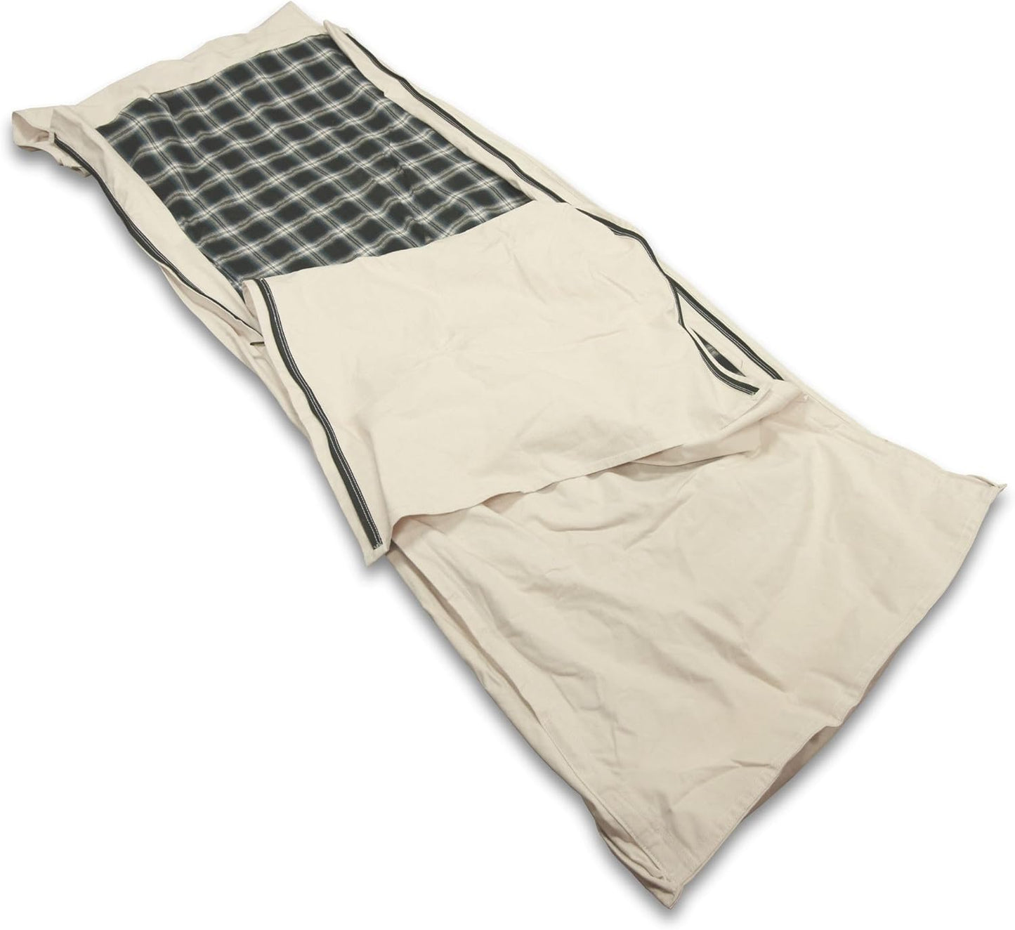 TrailMax Cowboy Bedroll - Durable 12oz Canvas Sleeping Bag Cover with Flannel Liner for Winter Camping