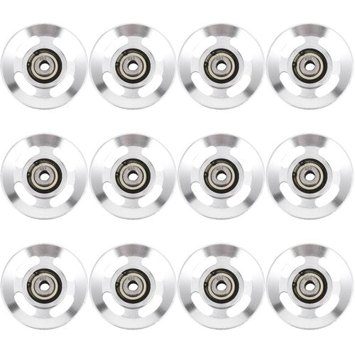 balacoo 12pcs Aluminum Alloy Pulley Gym Pulley System Universal Aluminium Alloy Bearing Pulley Wheel Weight Pulley Fitness Bearing Pulley Cable Gym Cable Attachment Accessories
