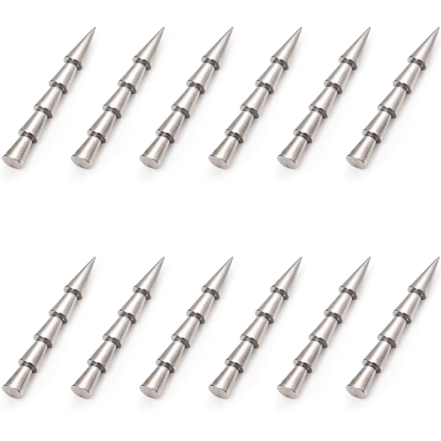 Fishfun 12/20pcs Tungsten Nail Weights for Neko Wacky Rig Fishing, Insert Pencil Worm Sinkers for Bass Fishing, 1/16oz, 12pcs